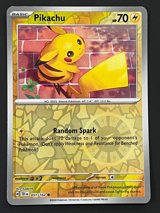 051/162 Pikachu - Pokémon Temporal Forces Common Reverse