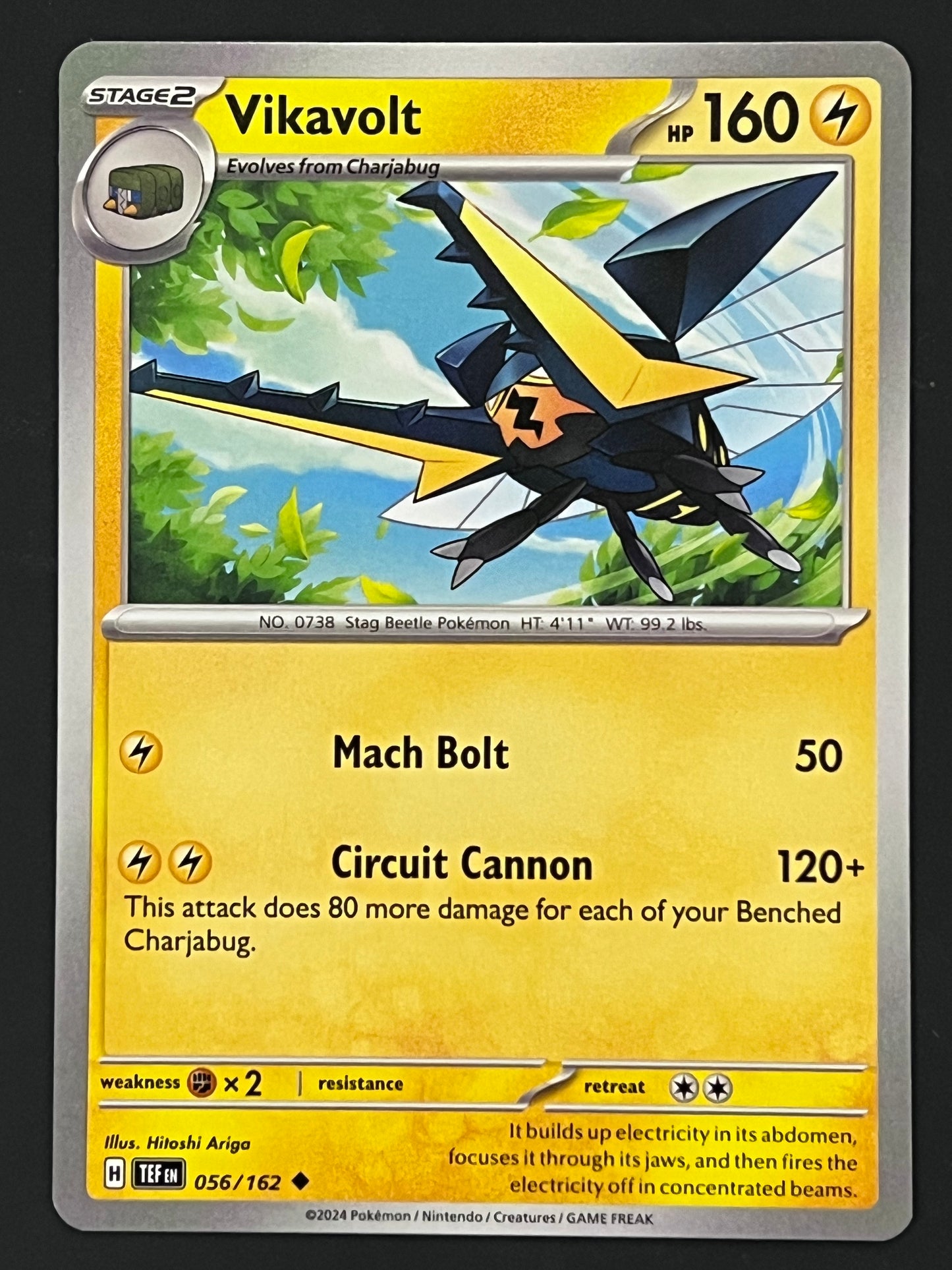 056/162 Vikavolt - Pokémon Temporal Forces Uncommon