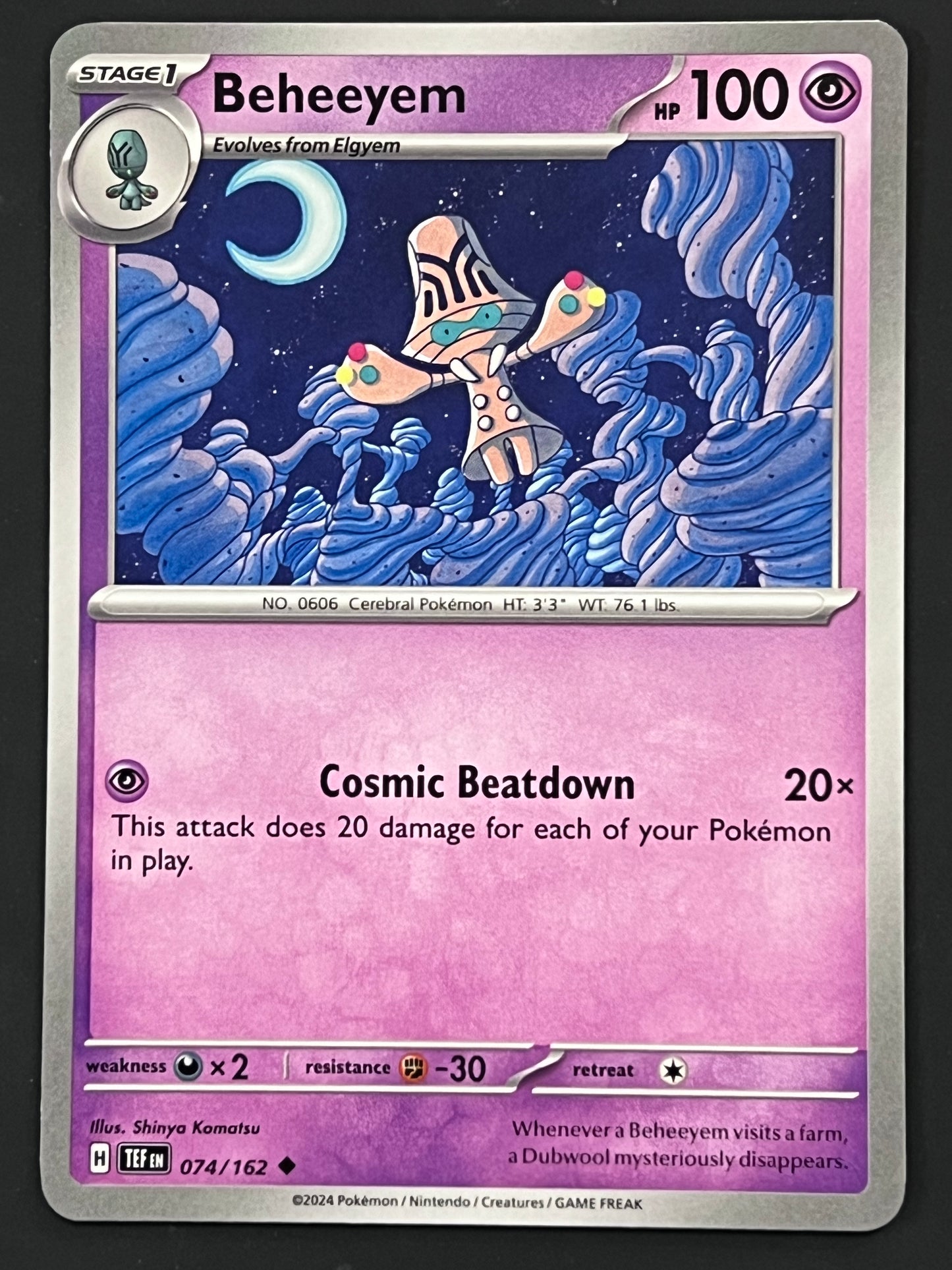 074/162 Beheeyem - Pokémon Temporal Forces Uncommon