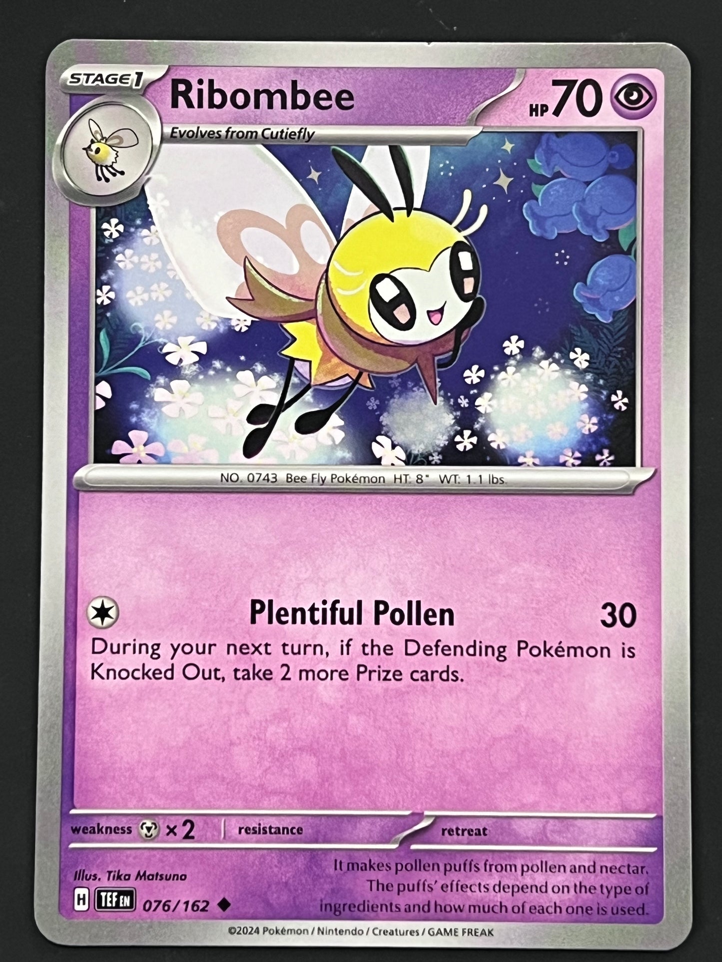 076/162 Ribombee - Pokémon Temporal Forces Uncommon