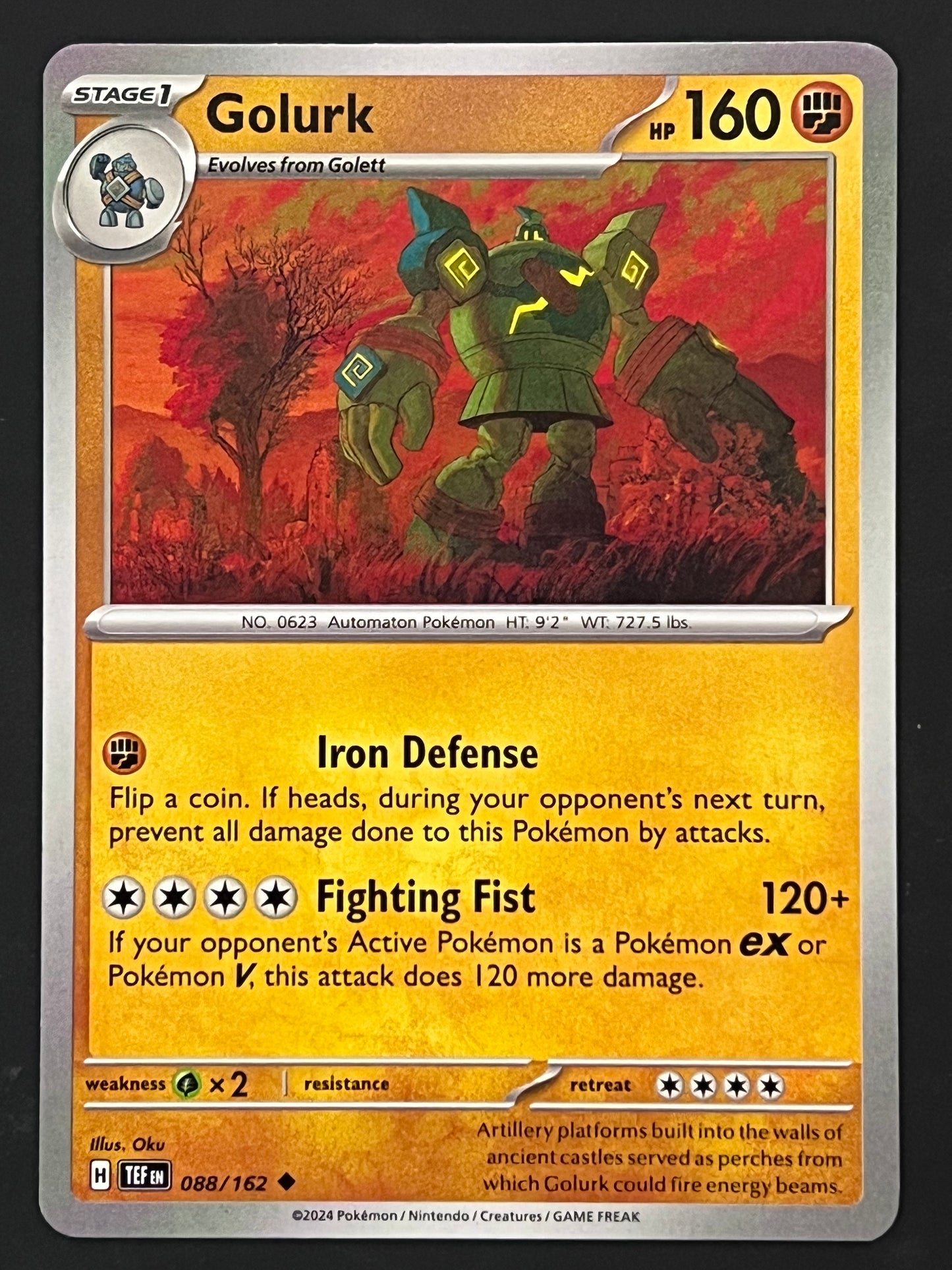 088/162 Golurk - Pokémon Temporal Forces Uncommon