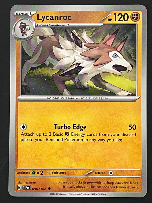 090/162 Lycanroc - Pokémon Temporal Forces Uncommon