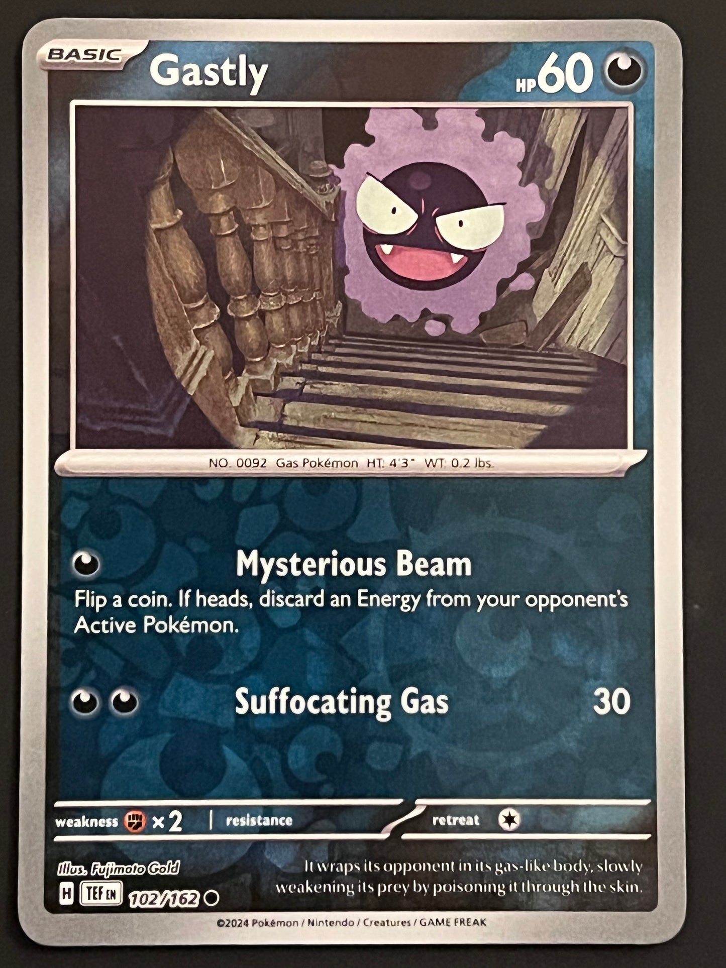 102/162 Gastly - Pokémon Temporal Forces Common Reverse