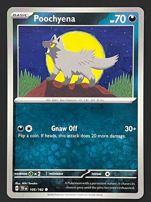 105/162 Poochyena - Pokémon Temporal Forces Common