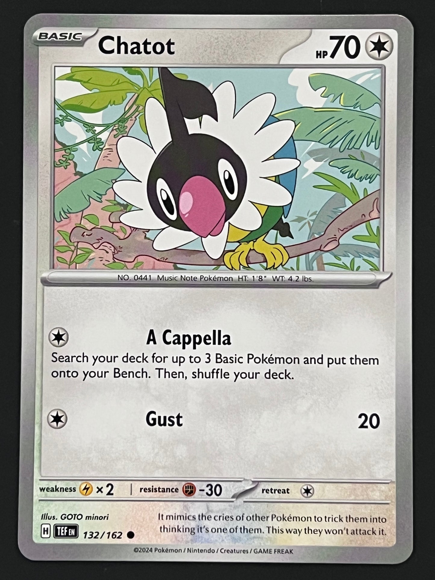 132/162 Chatot - Pokémon Temporal Forces Common