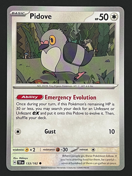 133/162 Pidove - Pokémon Temporal Forces Common