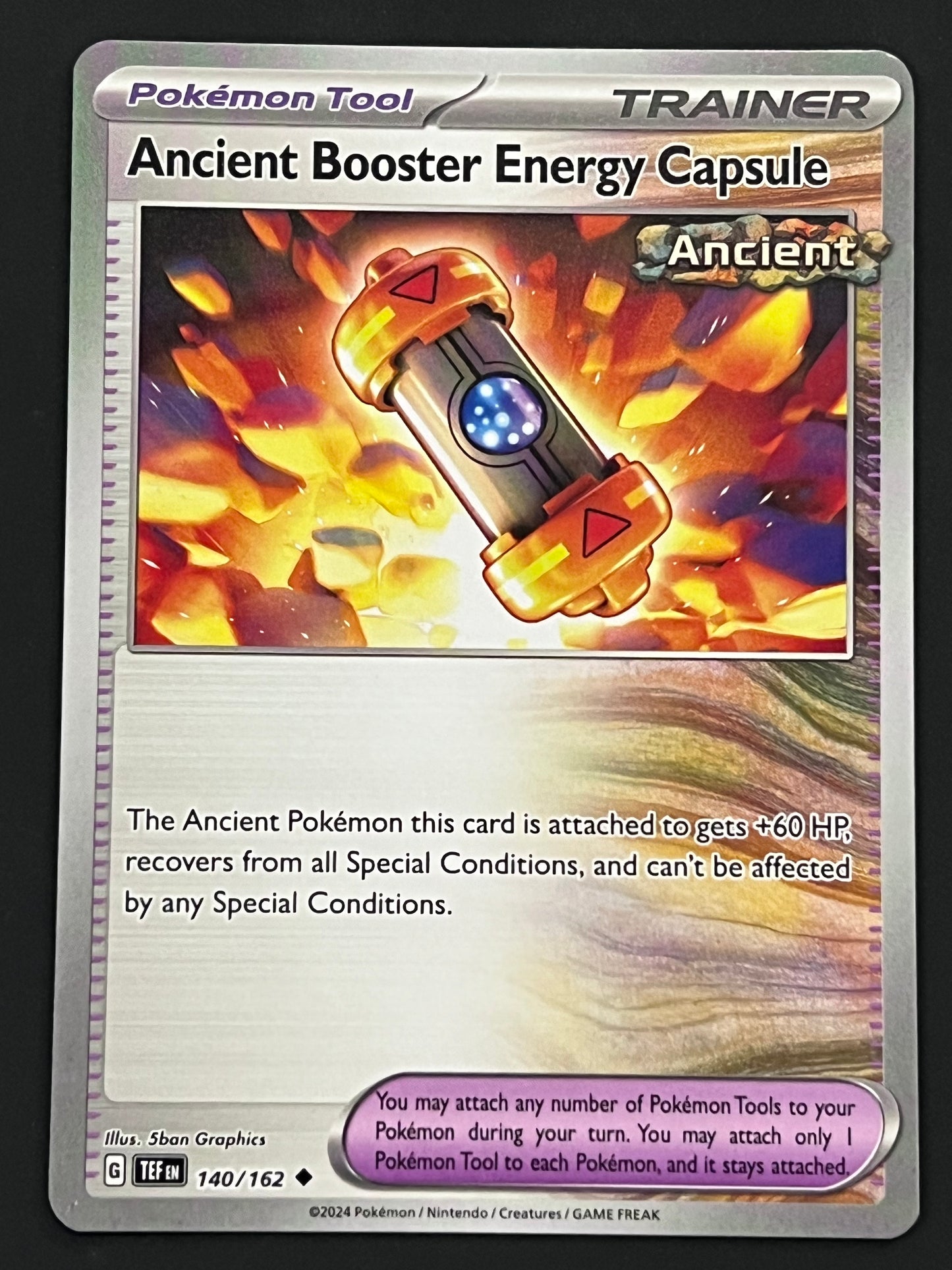 140/162 Ancient Booster Energy Capsule - Pokémon Temporal Forces Uncommon