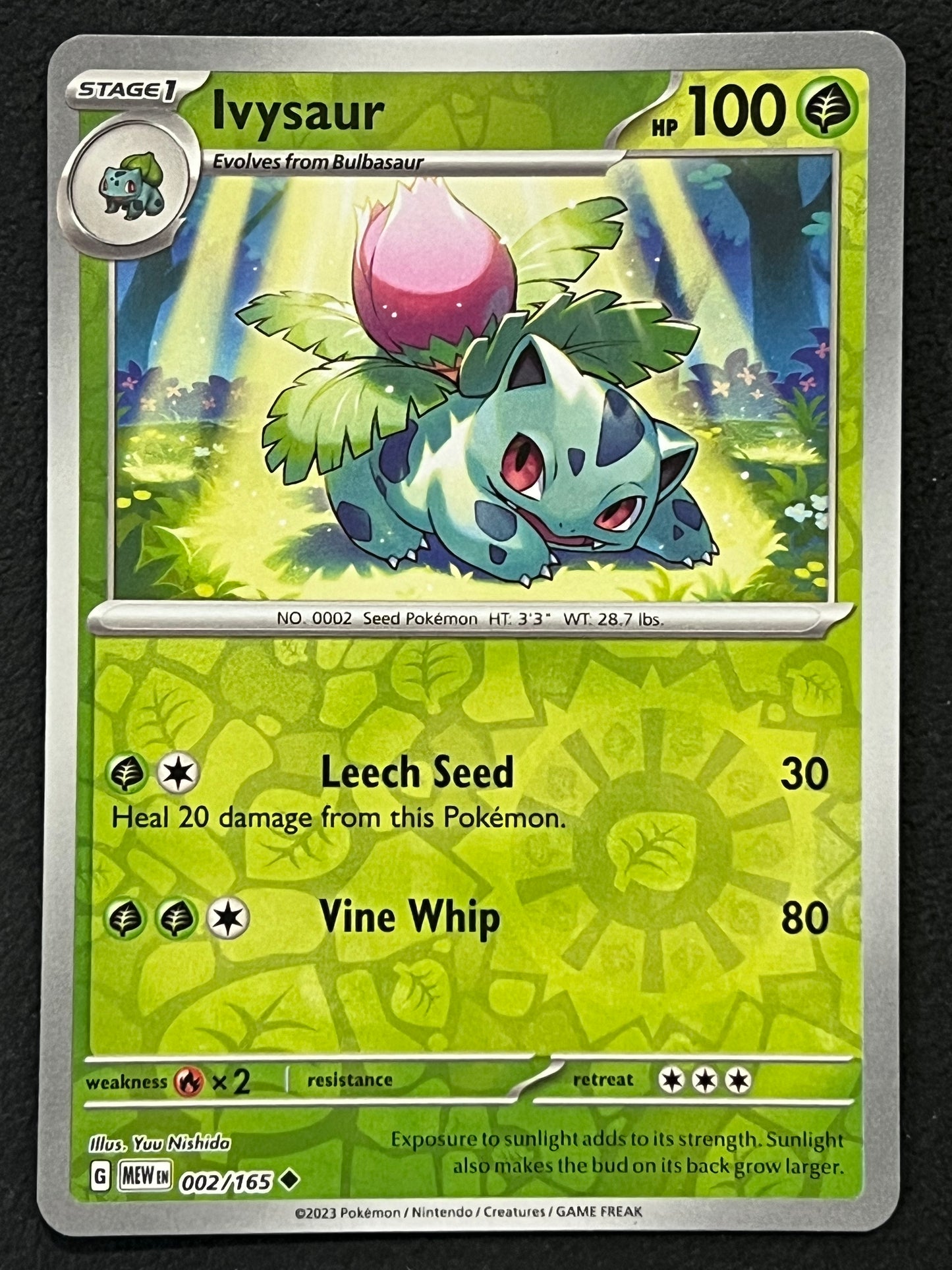 002/165 Ivysaur - Pokémon 151 Uncommon Reverse