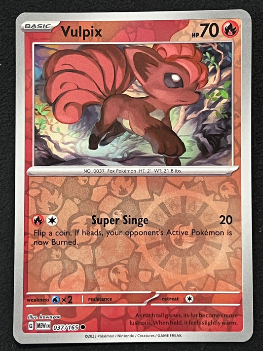 037/165 Vulpix - Pokémon 151 Common Reverse