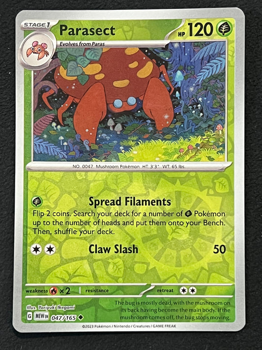 047/165 Parasect - Pokémon 151 Uncommon Reverse