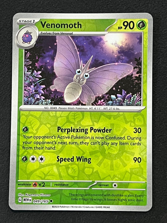 049/165 Venomoth - Pokémon 151 Uncommon Reverse