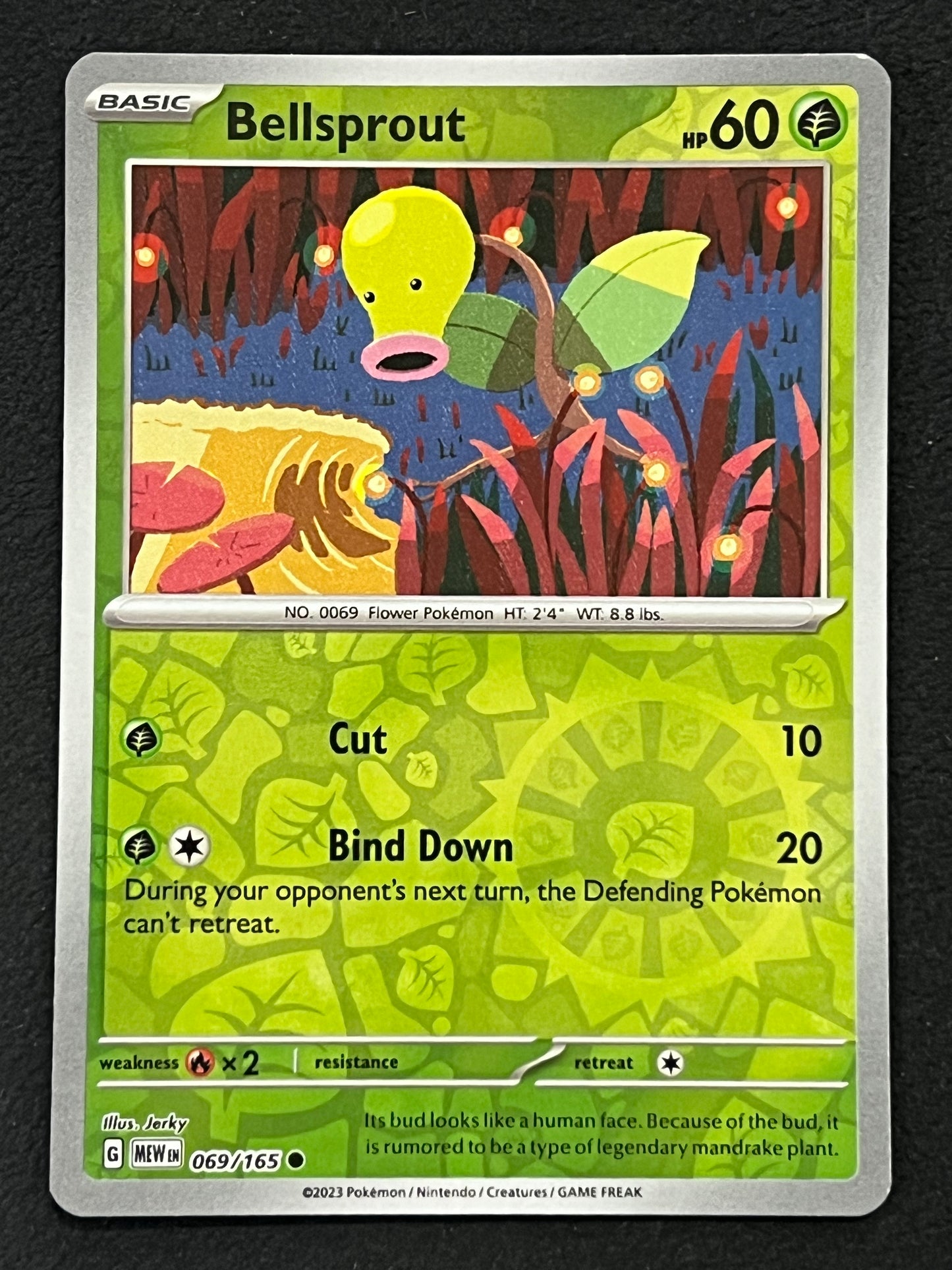 069/165 Bellsprout - Pokémon 151 Common Reverse