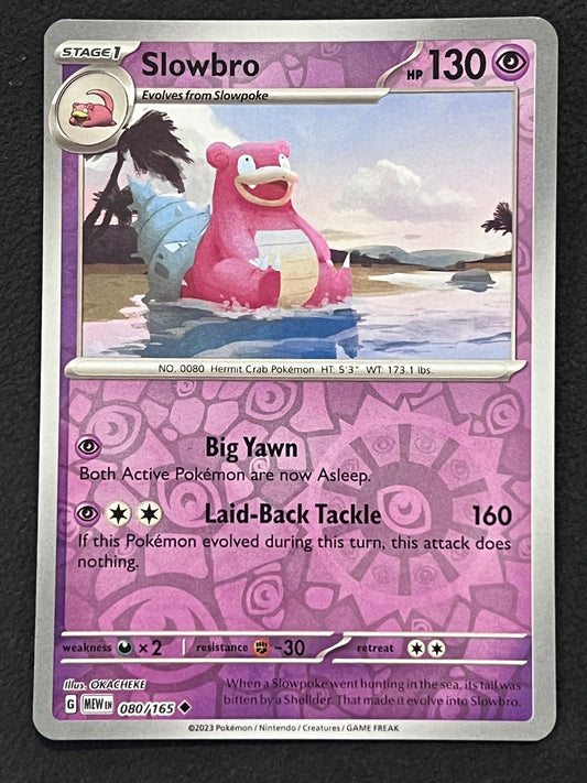 080/165 Slowbro - Pokémon 151 Uncommon Reverse