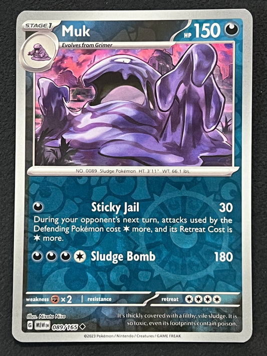 089/165 Muk - Pokémon 151 Uncommon Reverse