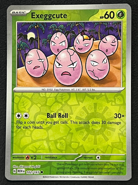 102/165 Exeggcute - Pokémon 151 Common Reverse