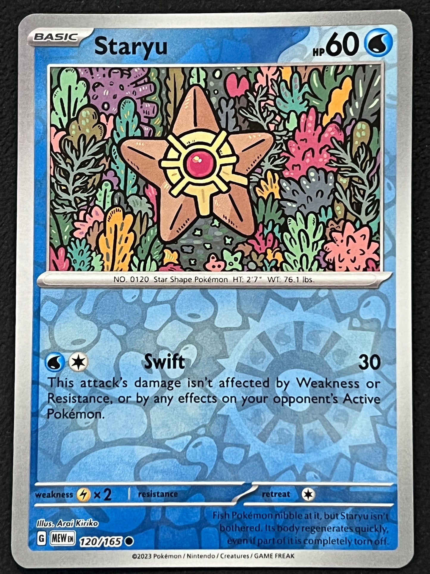 120/165 Staryu - Pokémon 151 Common Reverse