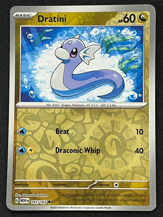 147/165 Dratini - Pokémon 151 Common Reverse