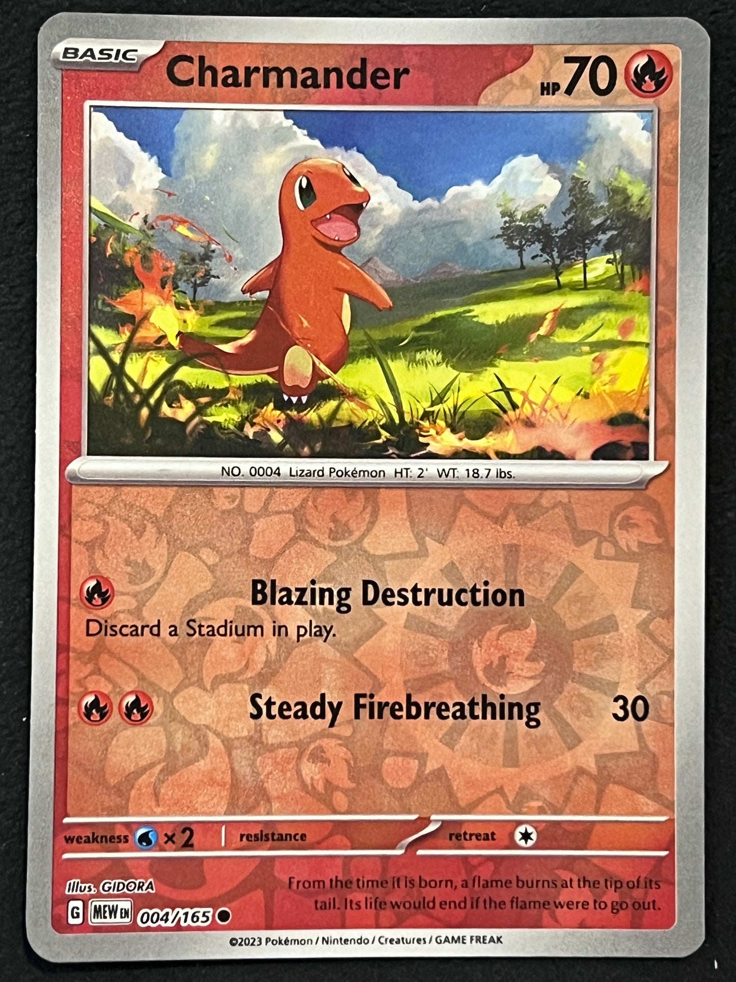 004/165 Charmander - Pokémon 151 Common Reverse