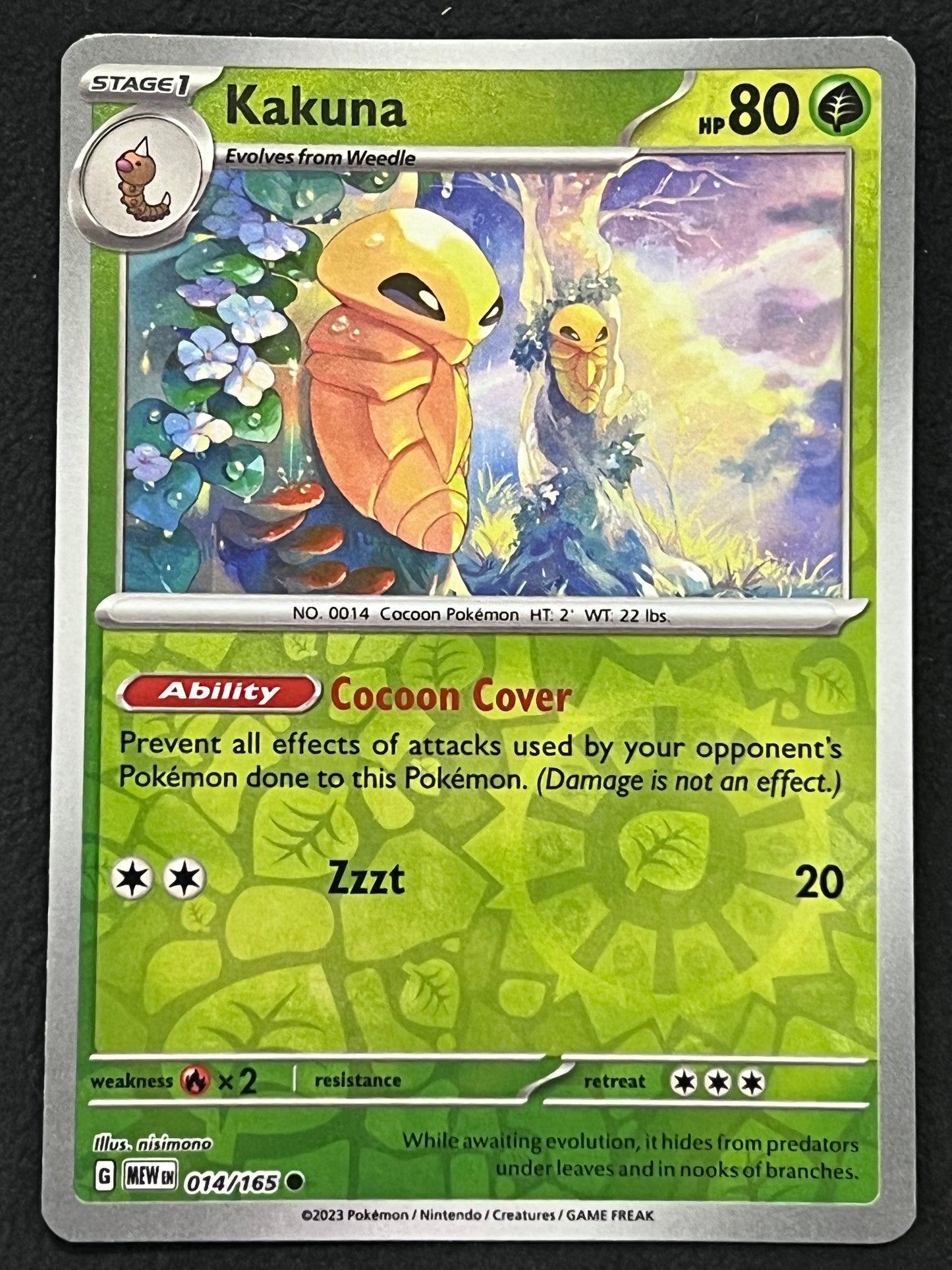 014/165 Kakuna - Pokémon 151 Common Reverse