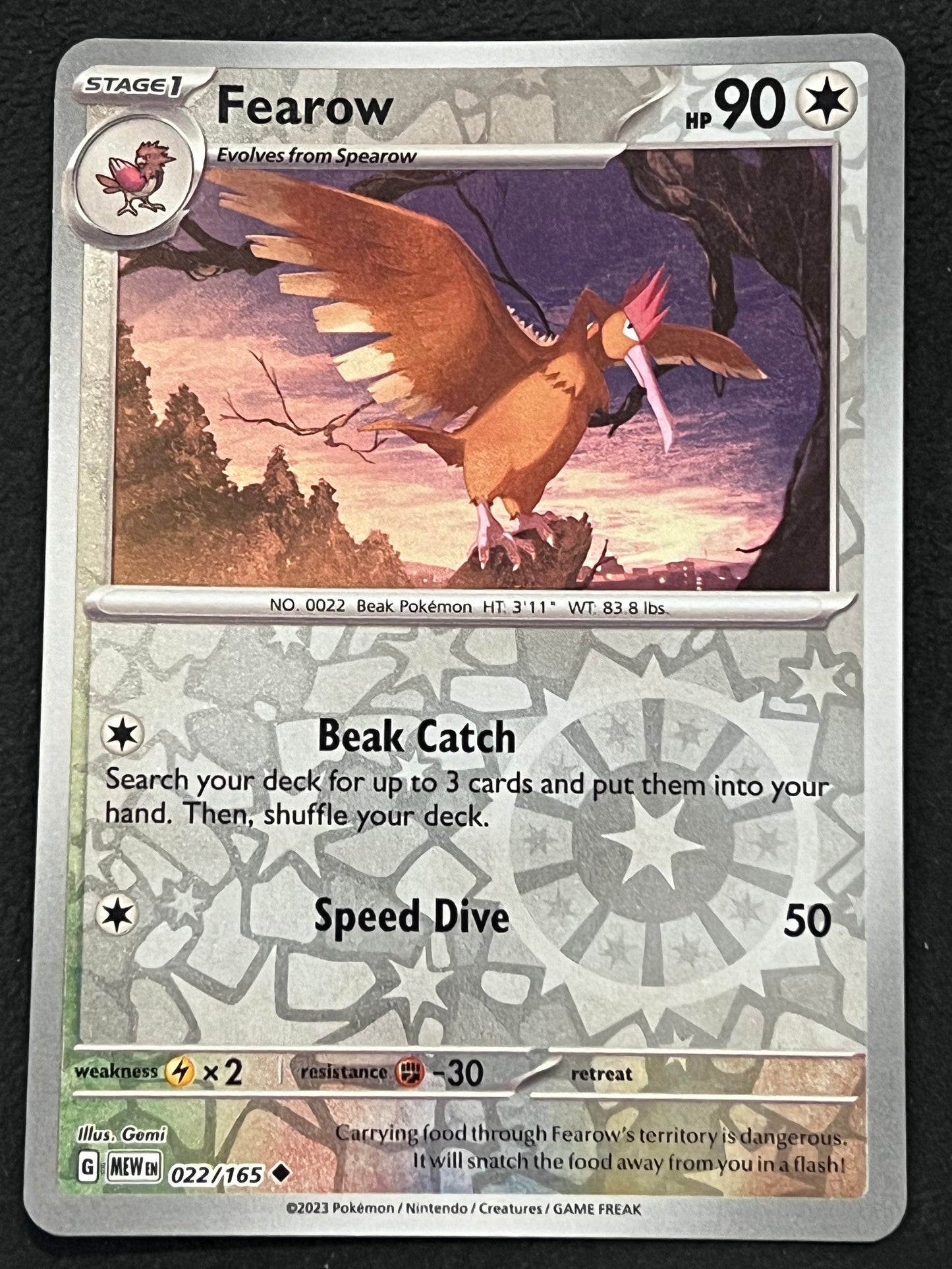 022/165 Fearow - Pokémon 151 Uncommon Reverse