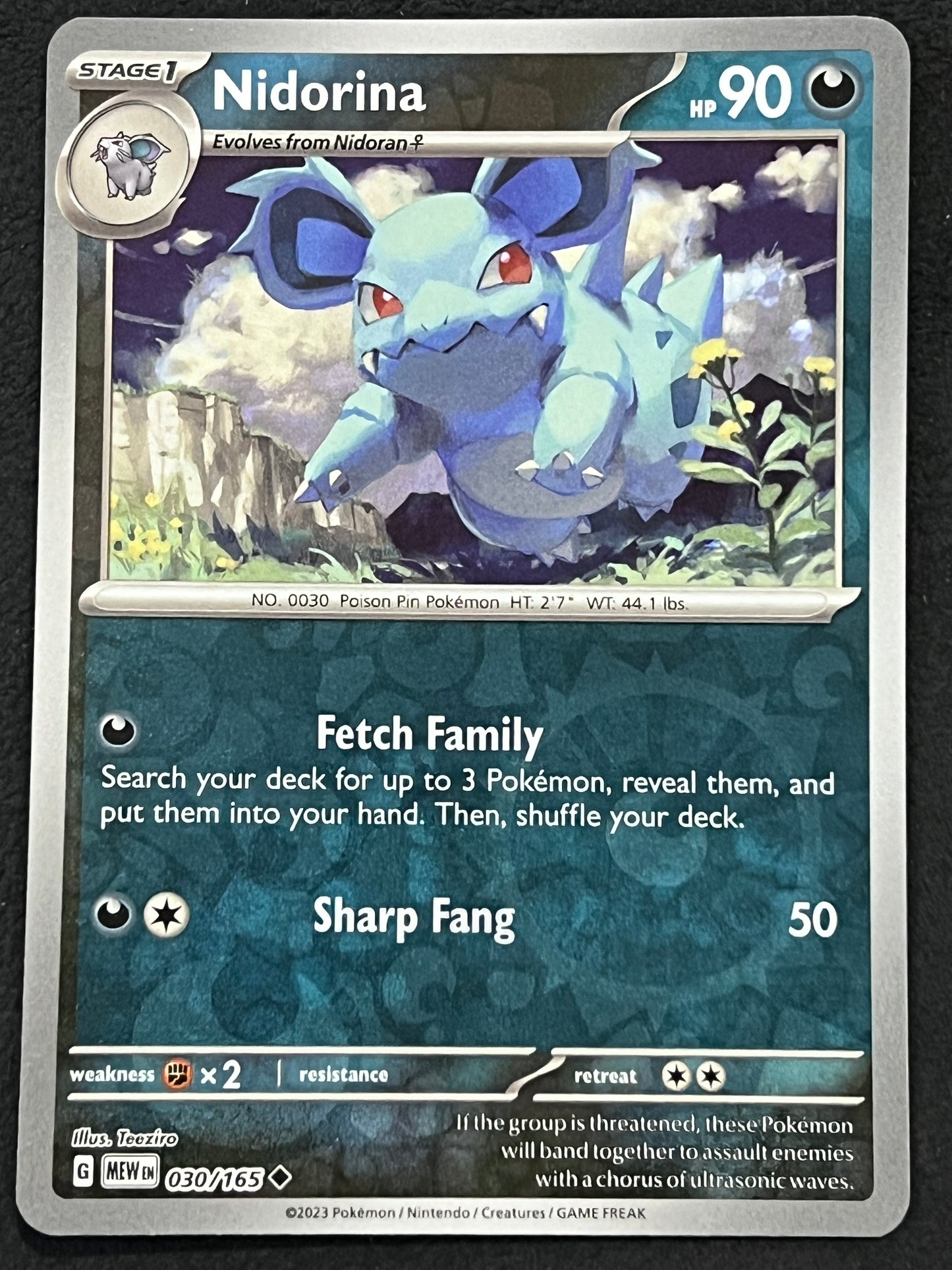 030/165 Nidorina - Pokémon 151 Uncommon Reverse