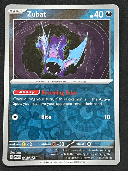 041/165 Zubat - Pokémon 151 Common Reverse