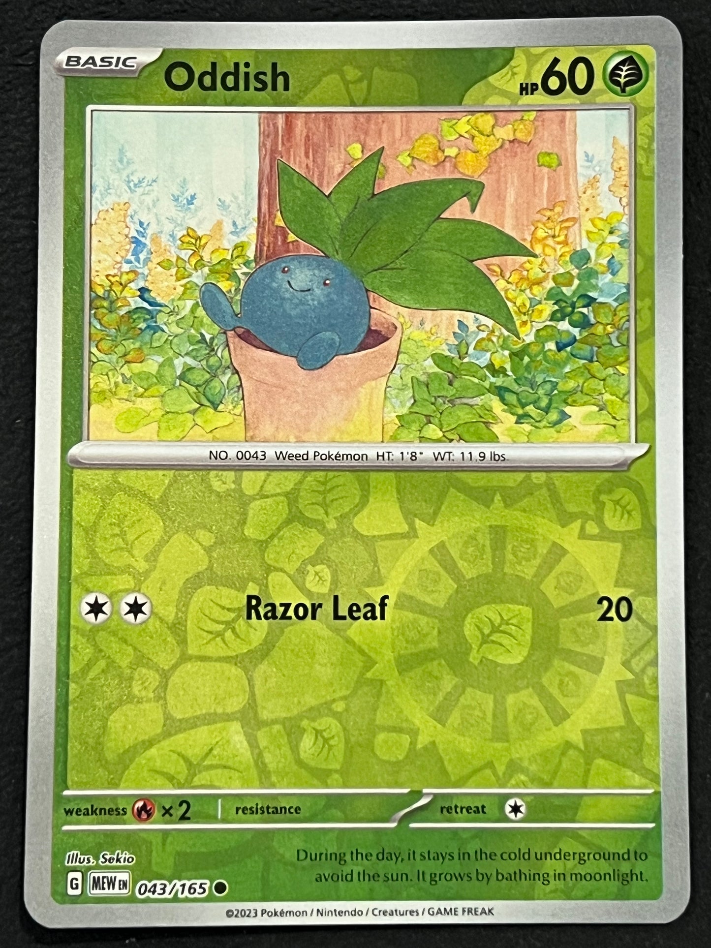 043/165 Oddish - Pokémon 151 Common Reverse