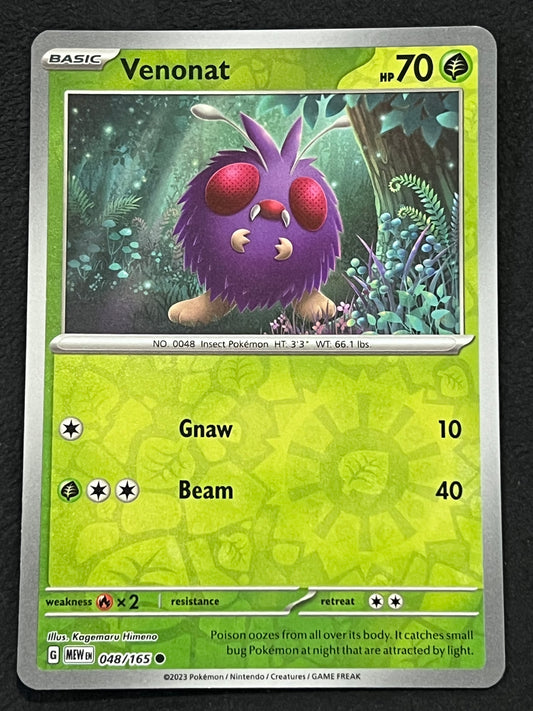 048/165 Venonat - Pokémon 151 Common Reverse