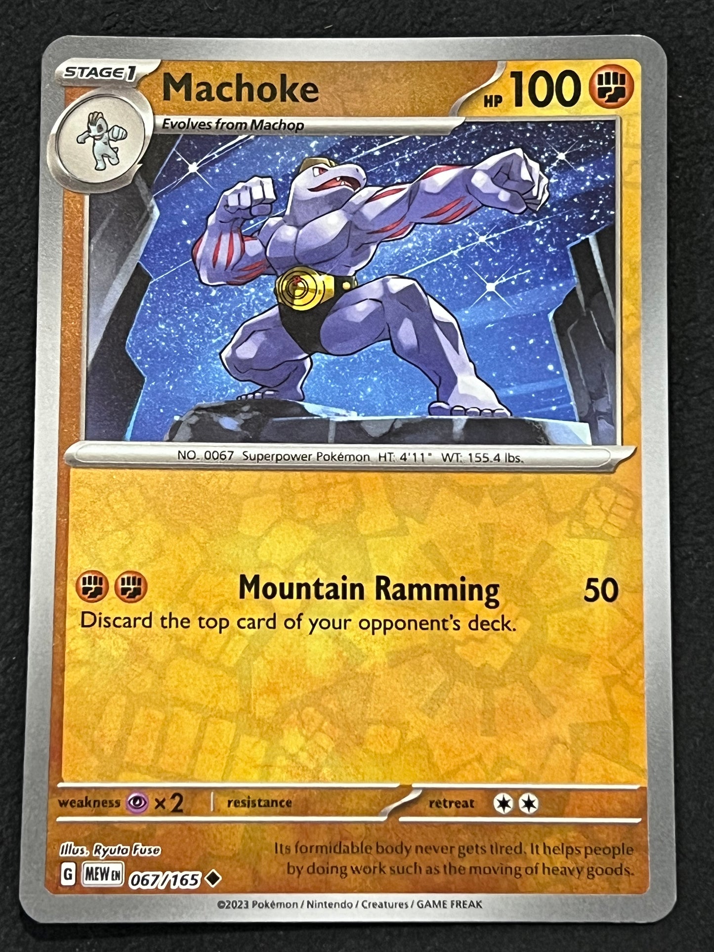 067/165 Machoke - Pokémon 151 Uncommon Reverse