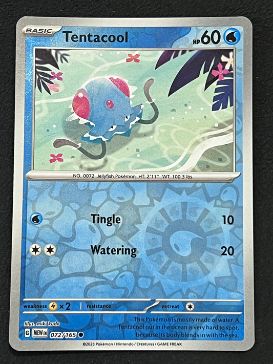 072/165 Tentacool - Pokémon 151 Common Reverse