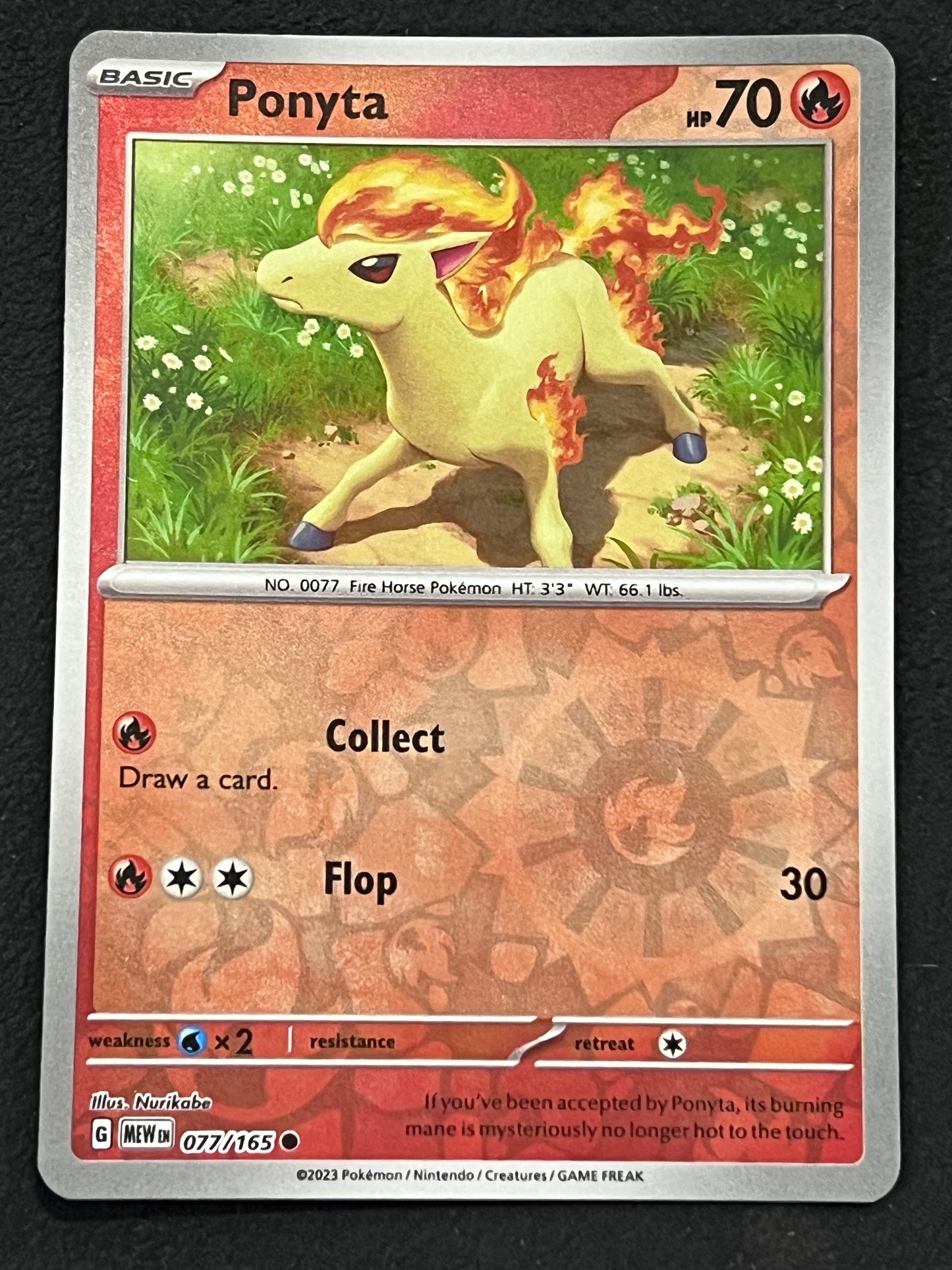 077/165 Ponyta - Pokémon 151 Common Reverse