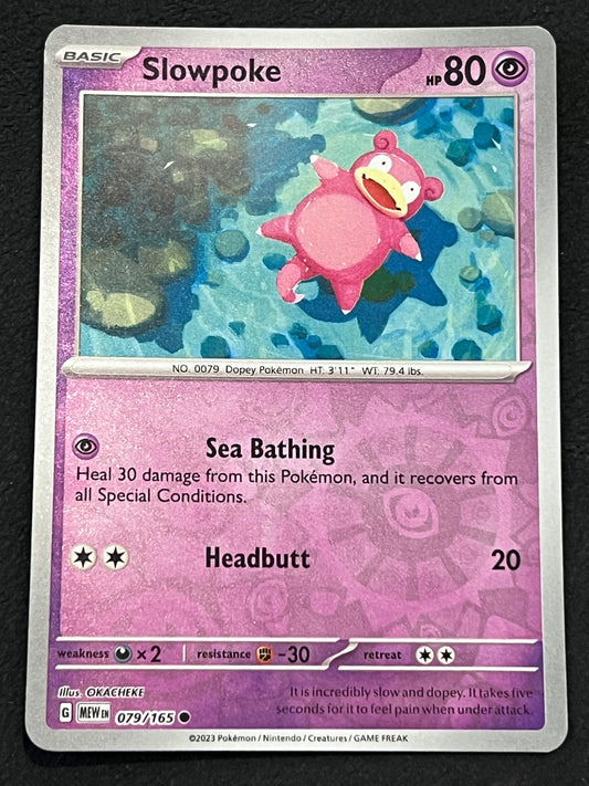 079/165 Slowpoke - Pokémon 151 Common Reverse