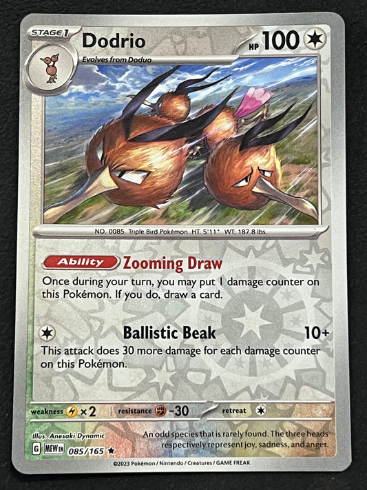 085/165 Dodrio - Pokémon 151 Rare Reverse