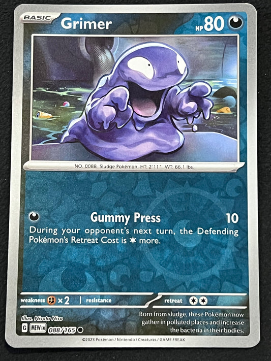 088/165 Grimer - Pokémon 151 Common Reverse