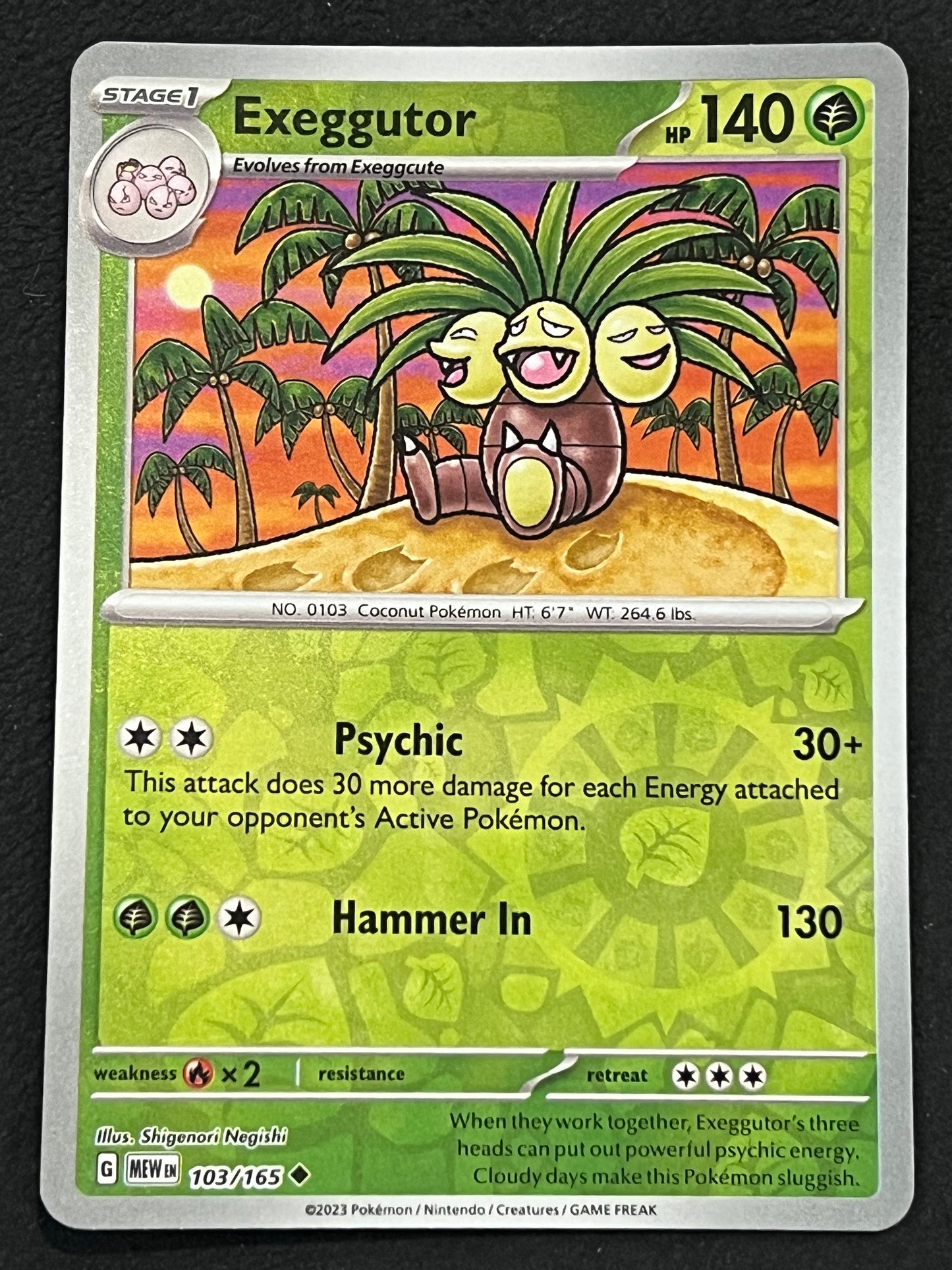 103/165 Exeggutor - Pokémon 151 Uncommon Reverse