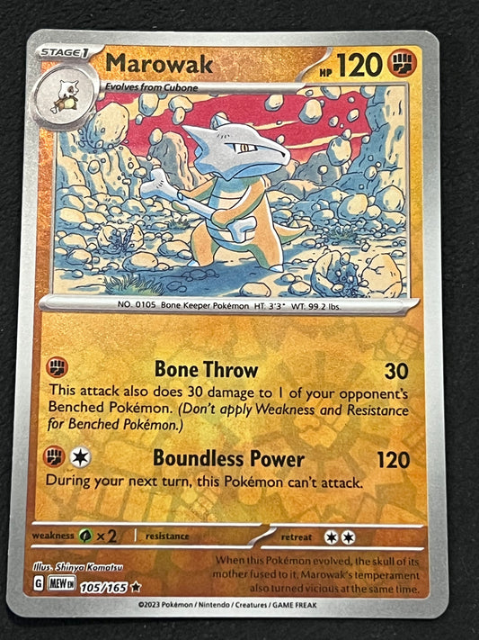 105/165 Marowak - Pokémon 151 Rare Reverse