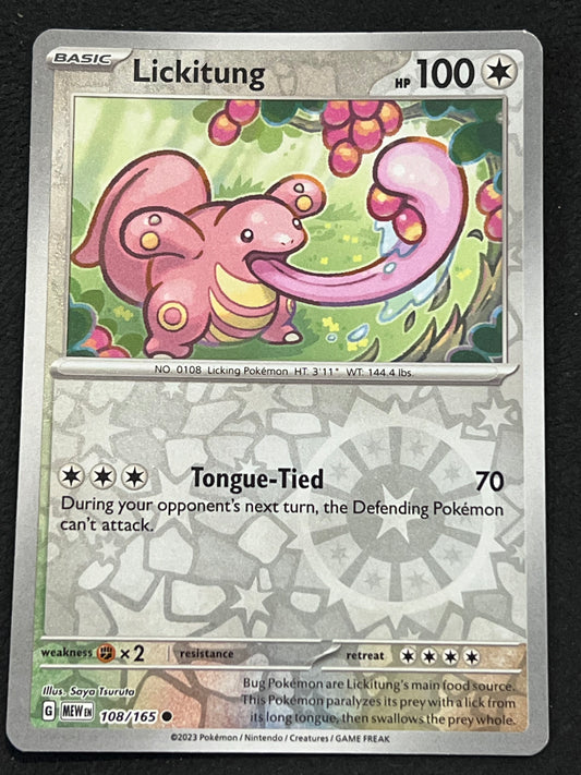 108/165 Lickitung - Pokémon 151 Common Reverse