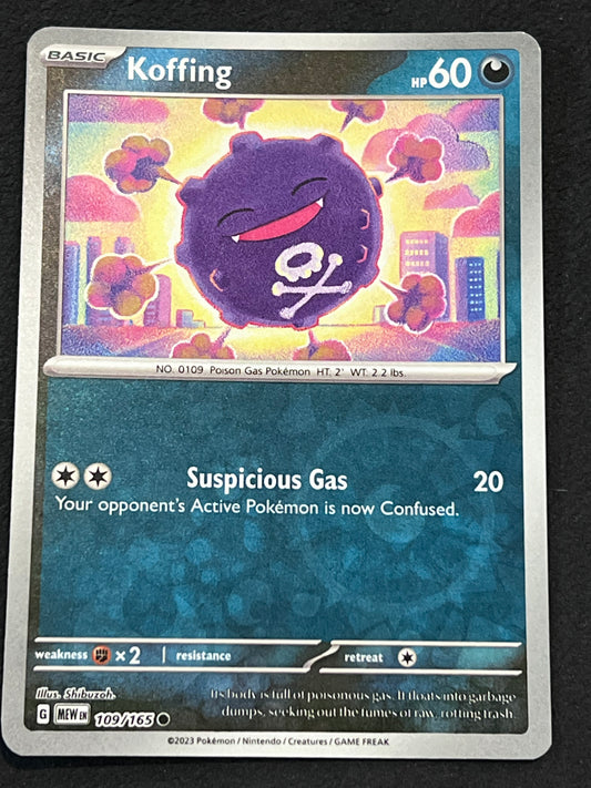 109/165 Koffing - Pokémon 151 Common Reverse