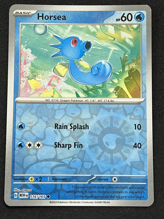 116/165 Horsea - Pokémon 151 Common Reverse