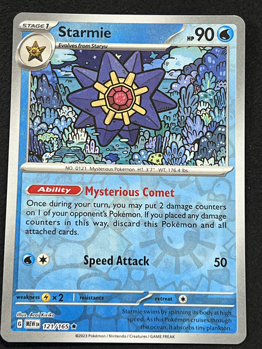 121/165 Starmie - Pokémon 151 Rare Reverse