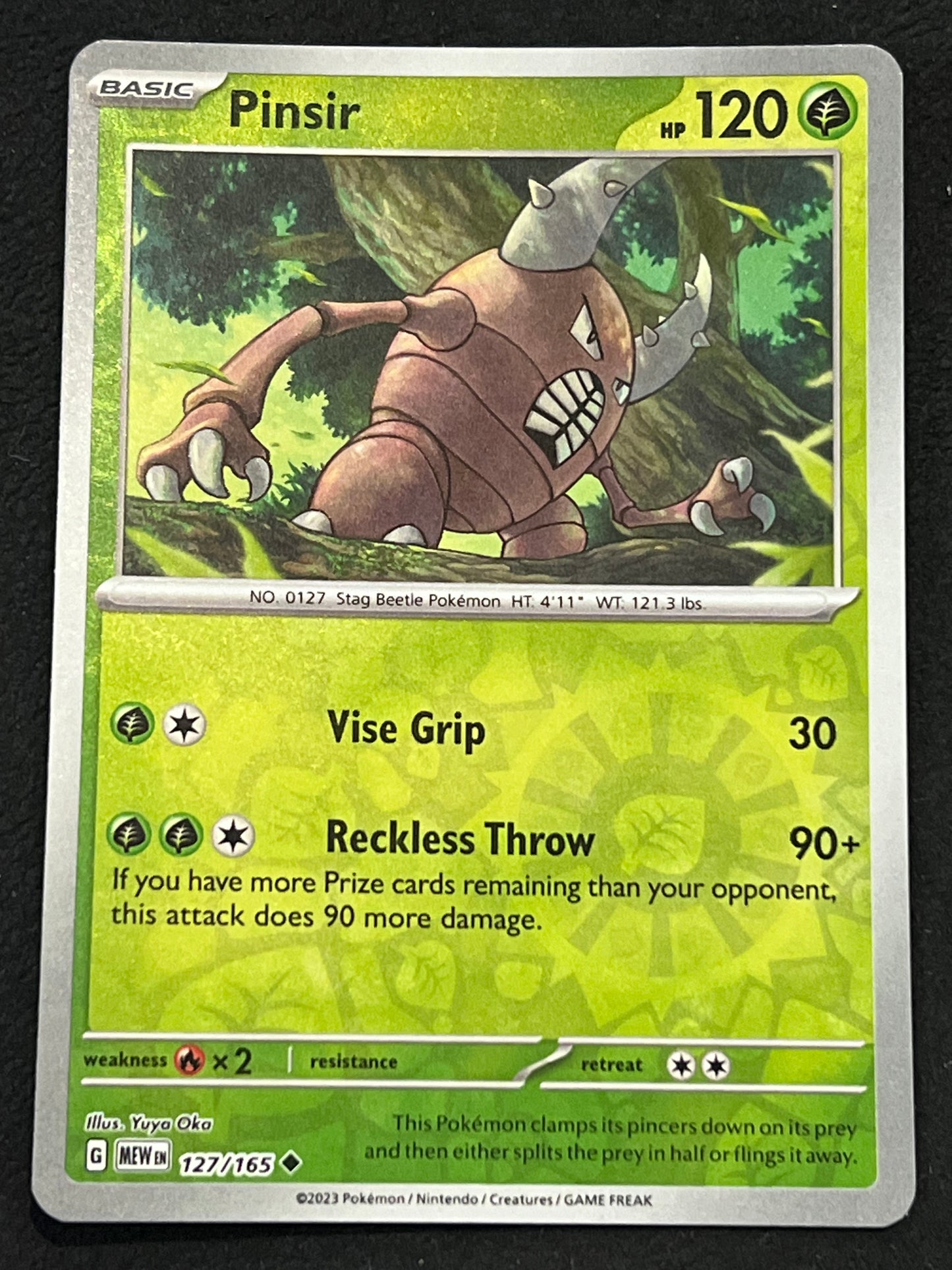 127/165 Pinsir - Pokémon 151 Uncommon Reverse