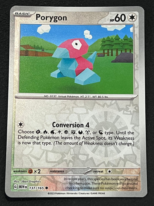 137/165 Porygon - Pokémon 151 Common Reverse