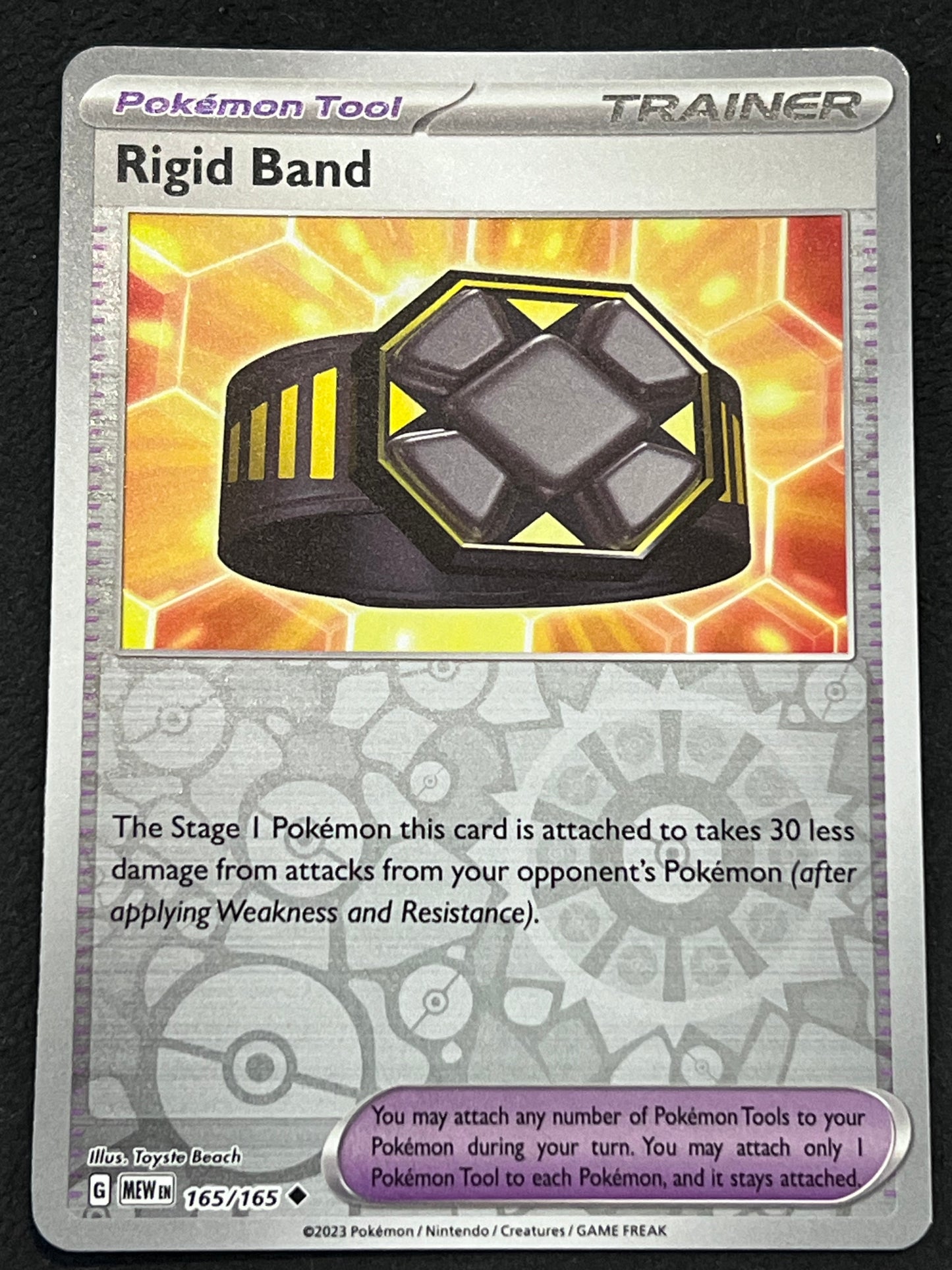 165/165 Rigid Band - Pokémon 151 Uncommon Reverse