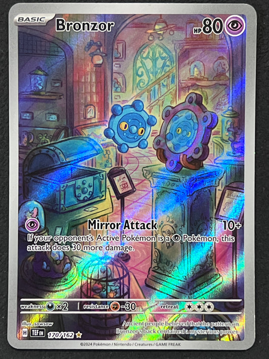 170/162 Bronzor - Pokémon Temporal Forces Illustration Rare