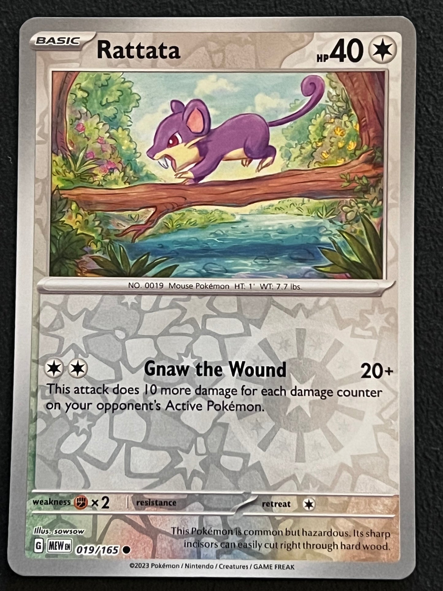 019/165 Rattata - Pokémon 151 Common Reverse