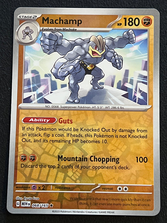 068/165 Machamp - Pokémon 151 Rare Reverse