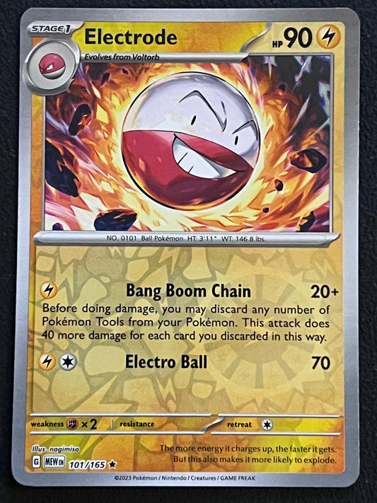 101/165 Electrode - Pokémon 151 Rare Reverse