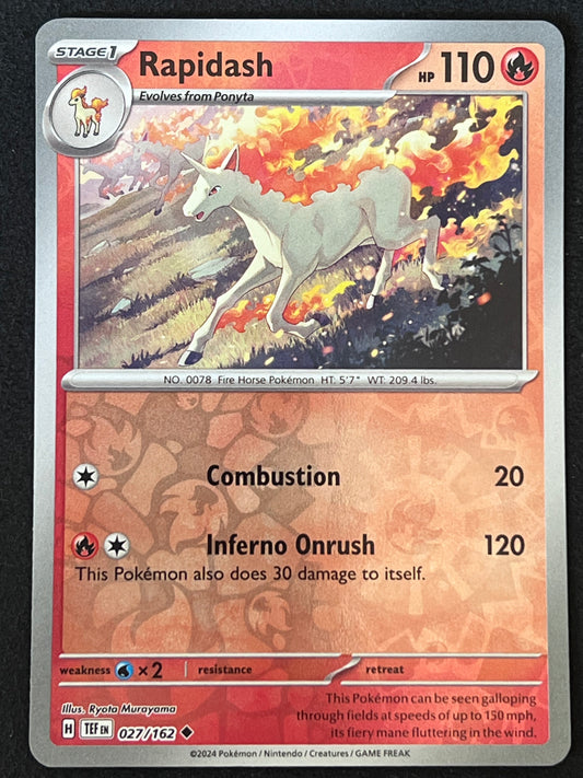 027/162 Rapidash - Pokémon Temporal Forces Uncommon Reverse