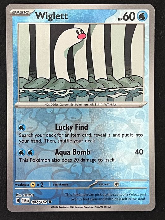 047/162 Wiglett - Pokémon Temporal Forces Common Reverse