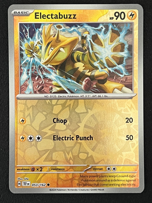 053/162 Electabuzz - Pokémon Temporal Forces Common Reverse